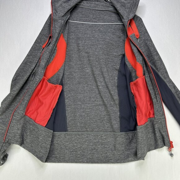 Lululemon Women’s Stride Jacket II Hoodie Full-Zip Size 6 Grey Red Activewear - Picture 6 of 9